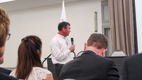 1060 Capital, LLC team member giving a presentation