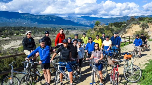 1060 Capital, LLC team members going on a bike ride together