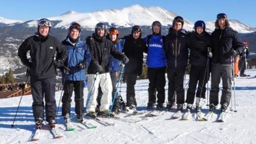 1060 Capital, LLC team members on a ski trip