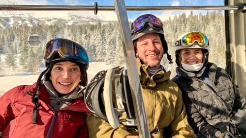 1060 Capital, LLC team members on a ski trip