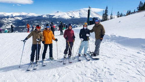 1060 Capital, LLC team members on a ski trip